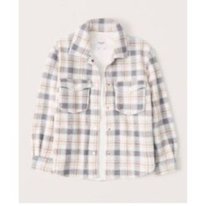 Abercrombie & Fitch Women's Sherpa Shirt Jacket